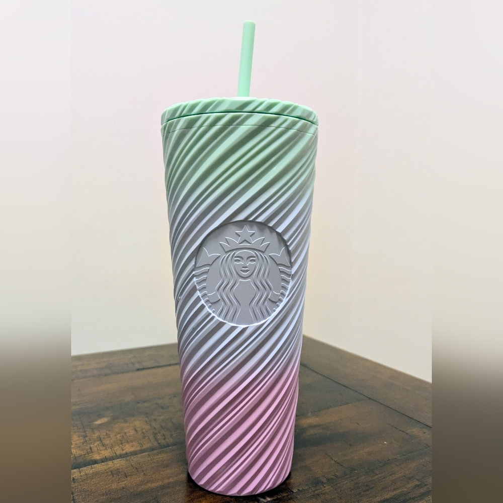 Starbucks Spring 2025 Pastel Swirl 24oz tumbler new with tag
